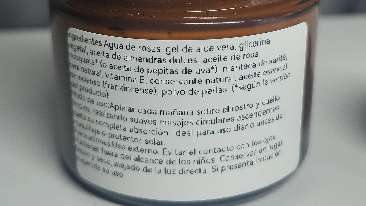 Crema Facial Anti-Edad de Perlas