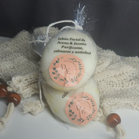 Jabón facial de avena