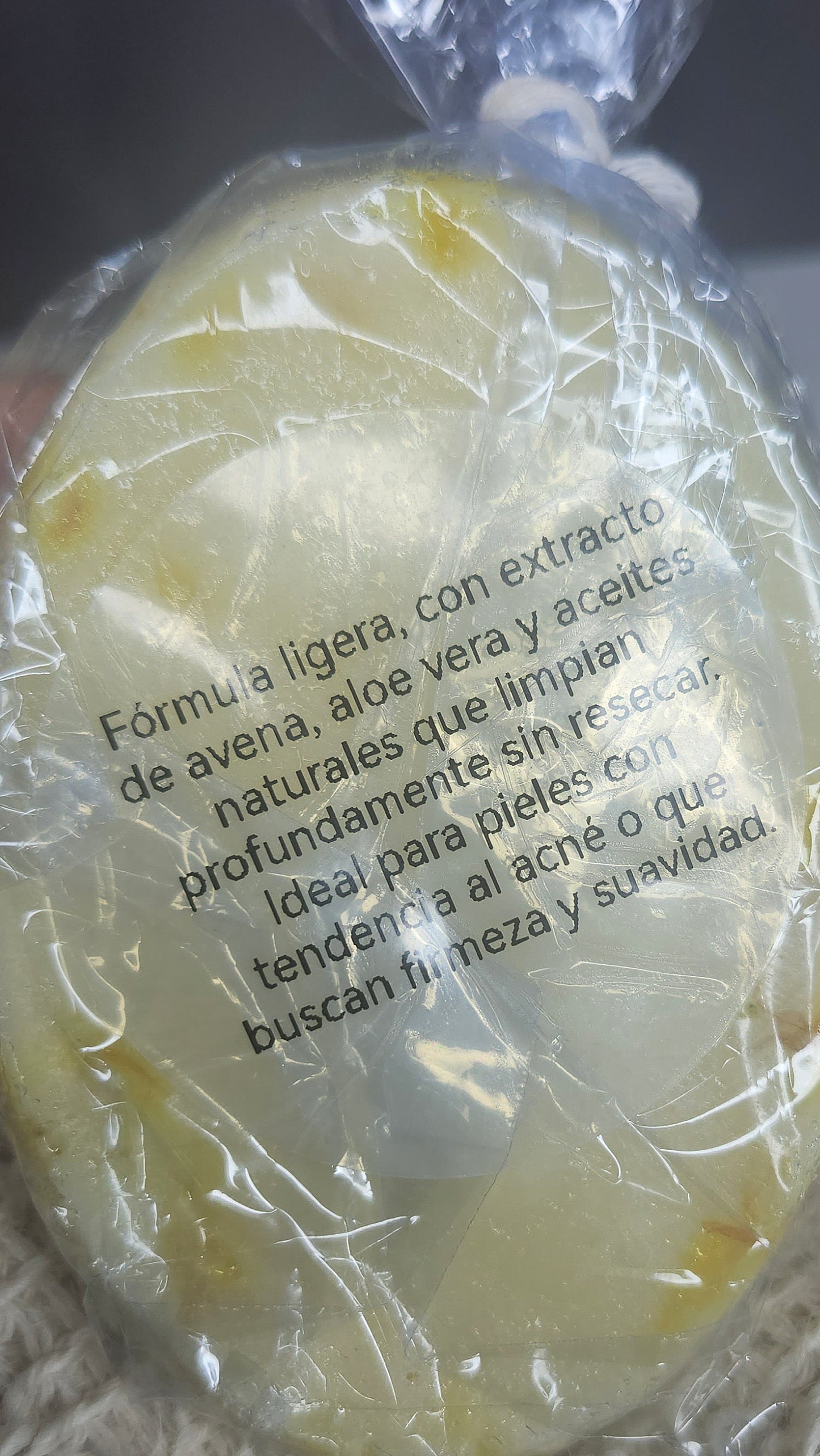 Jabón facial de avena