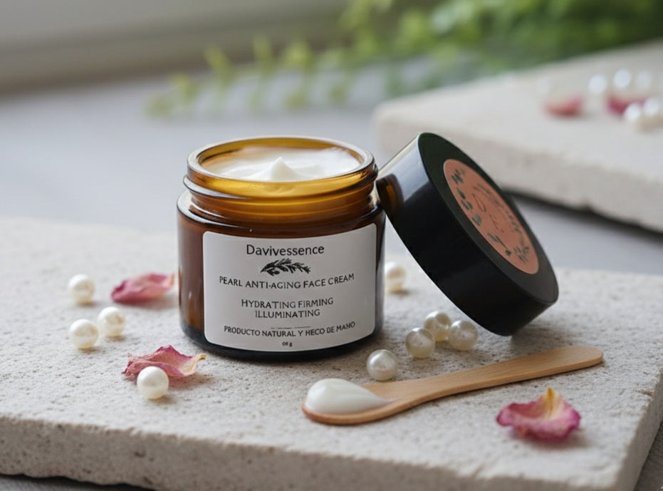 Crema Facial Anti-Edad de Perlas
